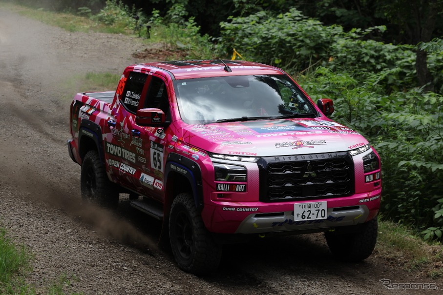 「圭rallyproject」の竹岡圭選手のトライトン