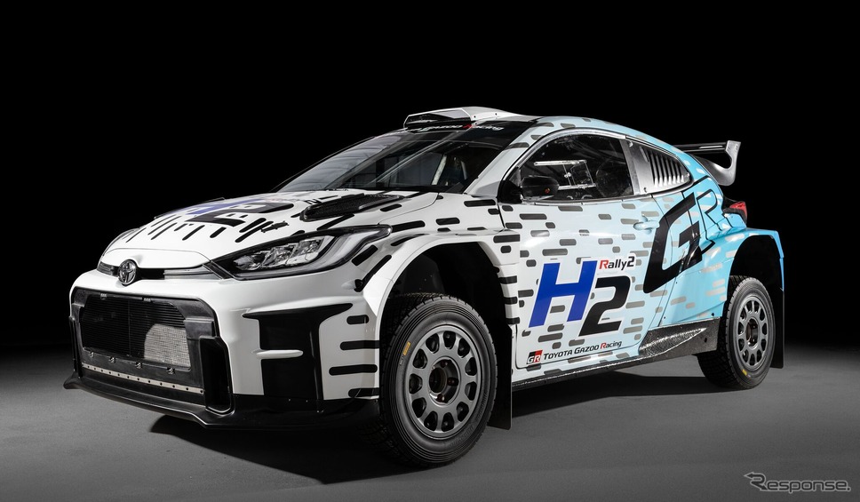 水素エンジンを搭載したラリーカー、トヨタ『GRヤリス Rally2 H2コンセプト』