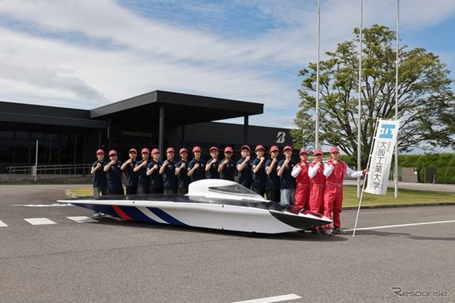 大阪工業大学が8月に豪州で開催されるソーラーカーレース「ブリヂストン・ワールドソーラーチャレンジ（BWSC）」に初出場
