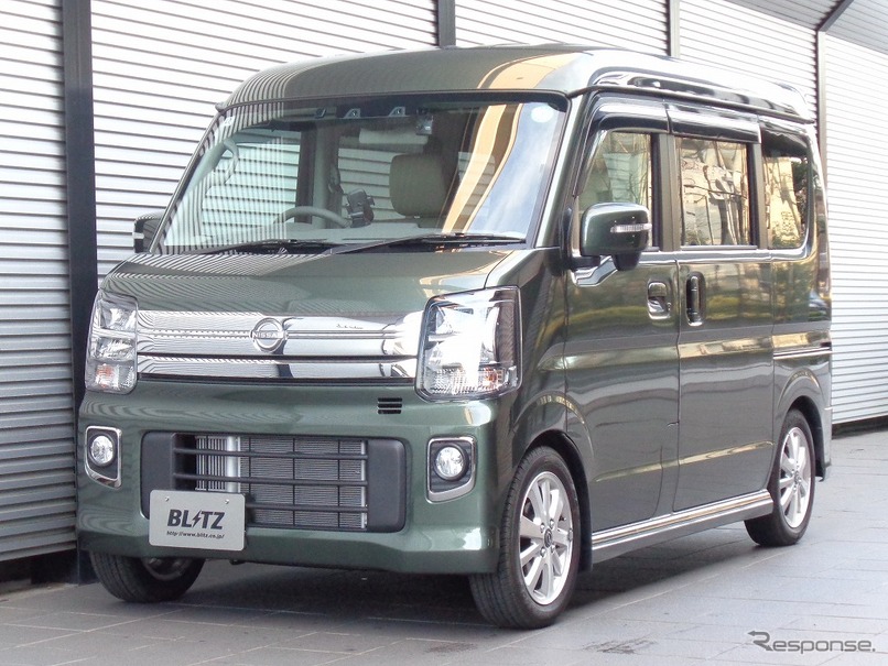 ブリッツ DAMPER ZZ-R　日産・クリッパーリオ装着例（フロント：28mmダウン / リア：47mmダウン）