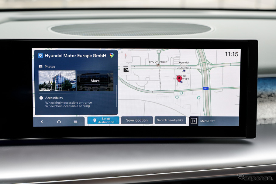 ヒョンデがGoogle Places車載化