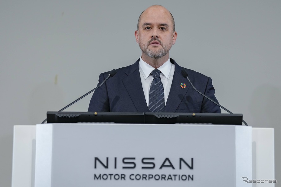 15日に会見をおこなった日産自動車 イバン・エスピノーサ社長