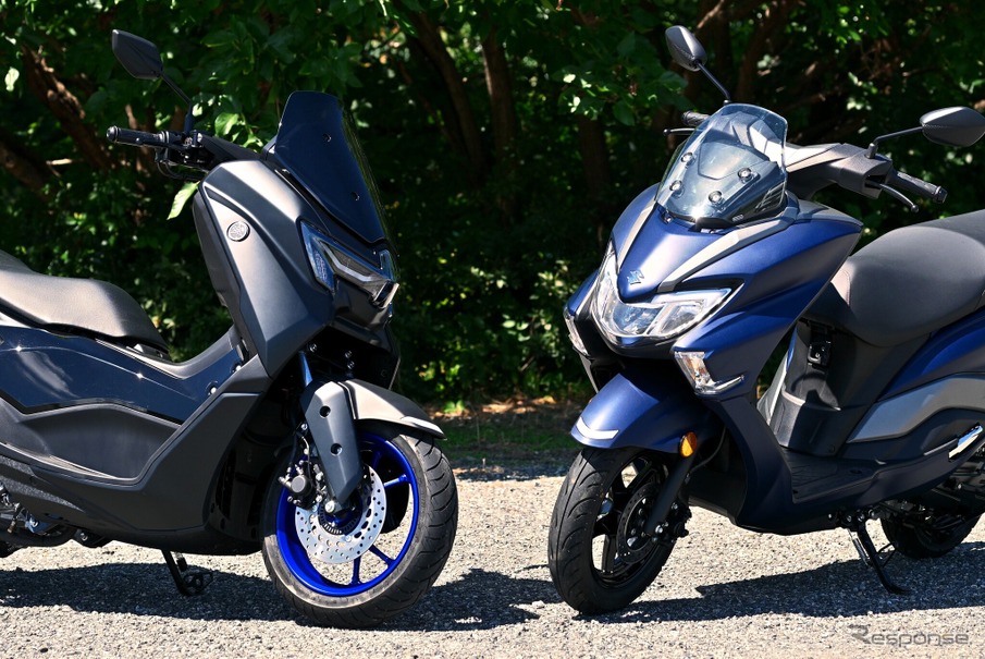 スズキの『バーグマンストリート125EX』と、ヤマハの『NMAX』