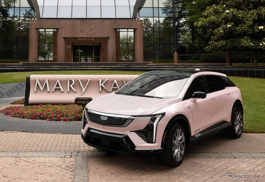 Mary Kay（メアリーケイ）の象徴的なピンクキャデラックをEVに刷新。ピンクのキャデラック『オプティック』