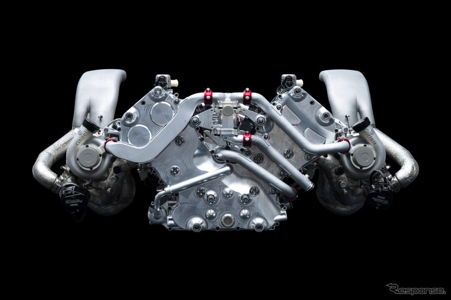 ジェネシスの新型ハイパーカー『GMR-001』のV8ツインターボエンジン