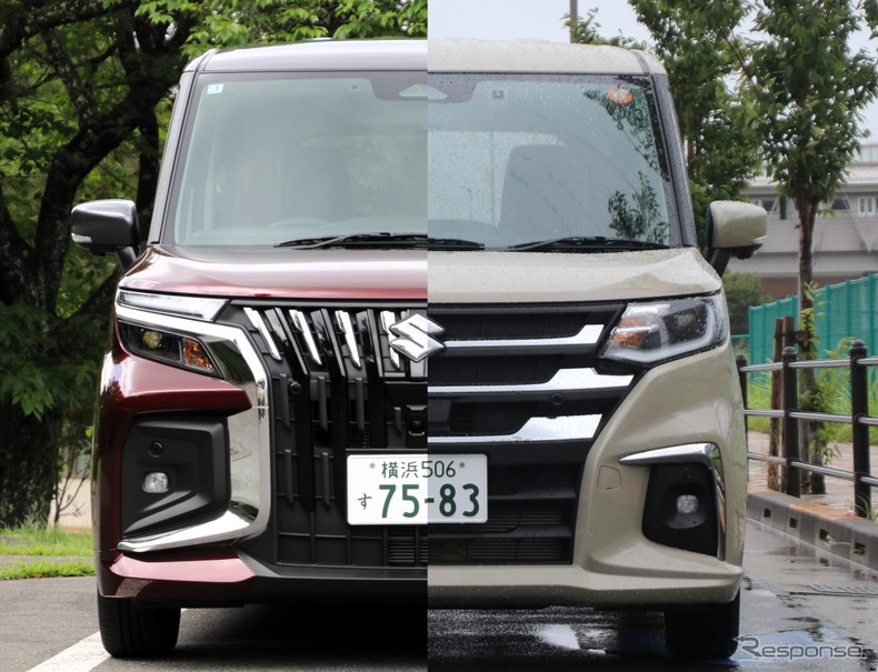 スズキ ソリオバンディット（左）とソリオ（右）