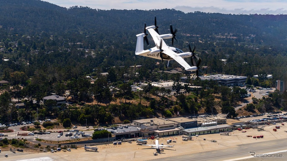 ジョビー・アビエーションのeVTOL（電動垂直離着陸）機が、初めて2つの米国空港間での飛行に成功