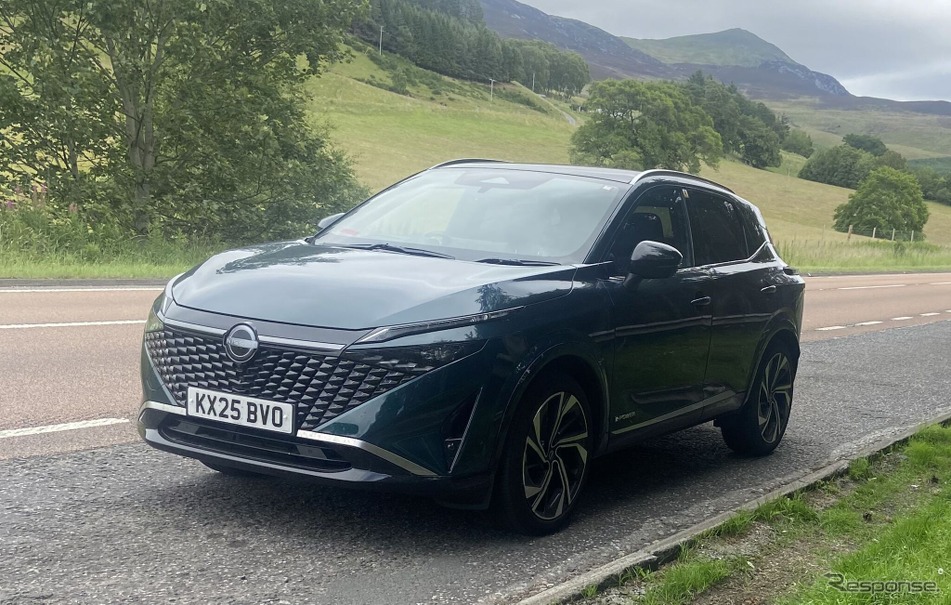 英国縦断を無給油走行で実現した日産の第3世代e-POWER搭載『キャシュカイ』