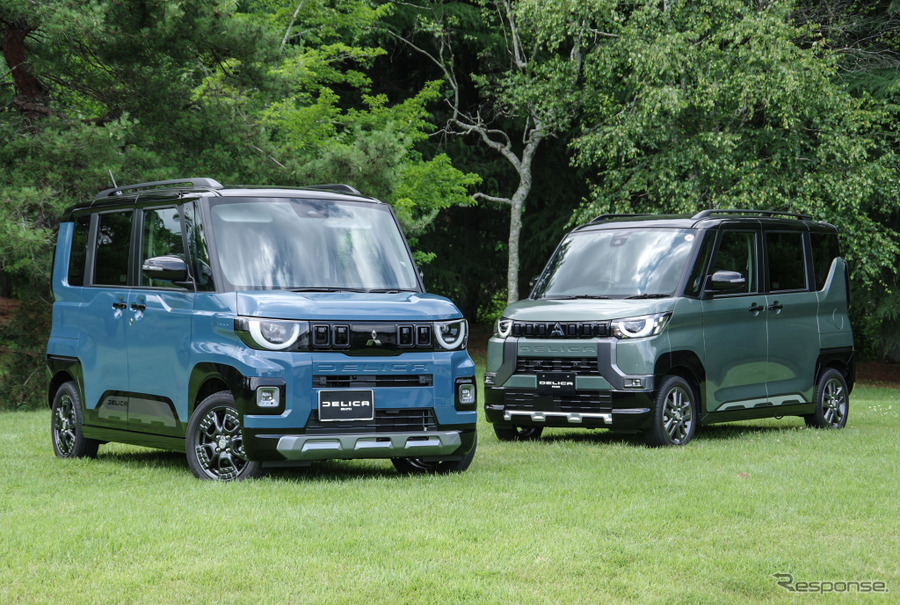 三菱 デリカミニ 新型（左）と従来型（右）
