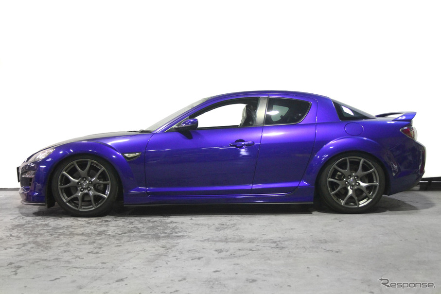 SpecSR　RX-8装着例（全下げ時：フロント 51mmダウン / リア 48mmダウン）