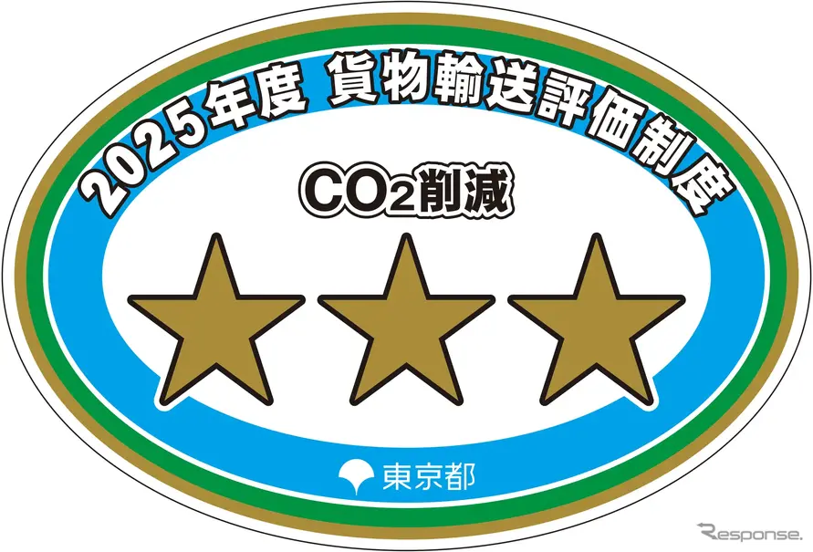 貨物輸送評価制度 三つ星ロゴマーク