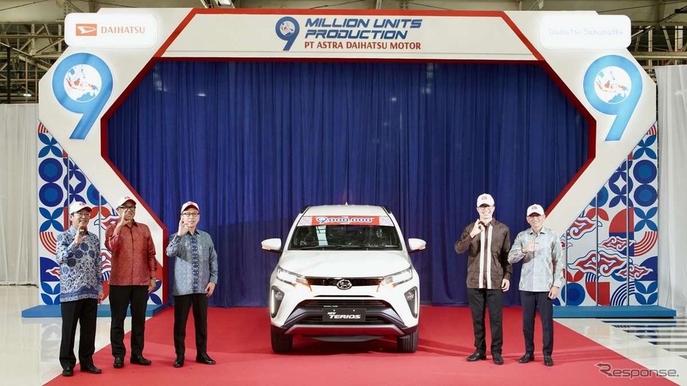 ダイハツ、インドネシア生産900万台達成。『テリオス』がラインオフ