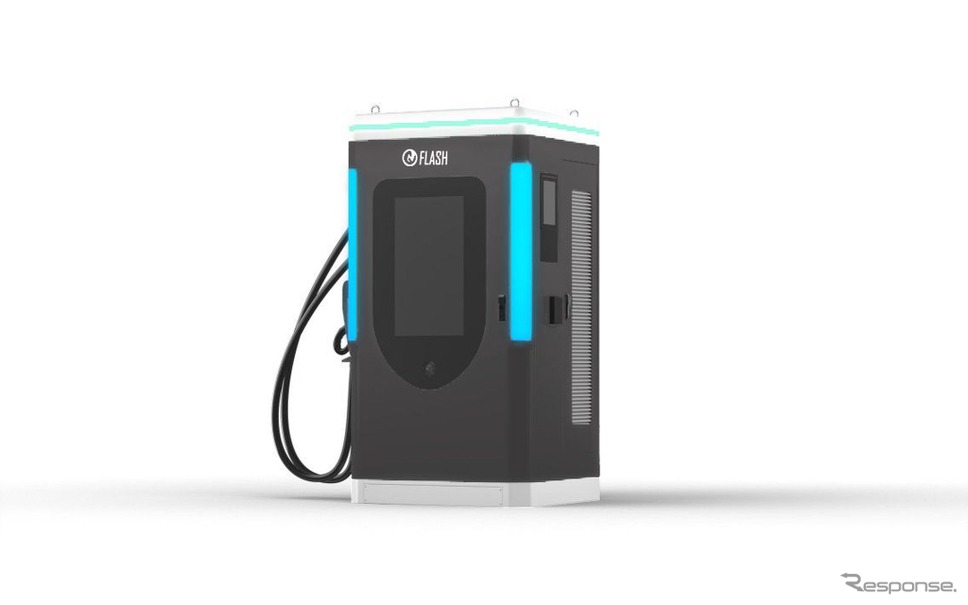 EV急速充電器FLASH　Mark.6の1号機がオートバックスかしわ大井にて運用開始