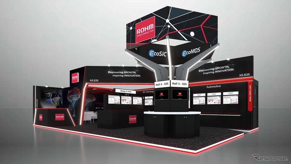 ロームの「electronica India 2025」ブースイメージ