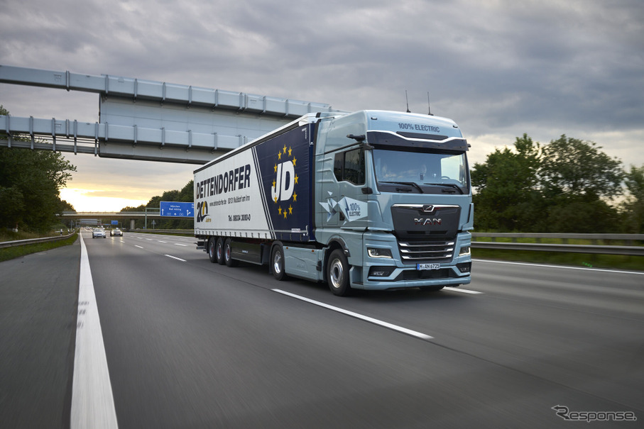 MANの電動トラック『eTruck』が2025年初頭から欧州の主要物流企業での実証運行で500万kmを突破