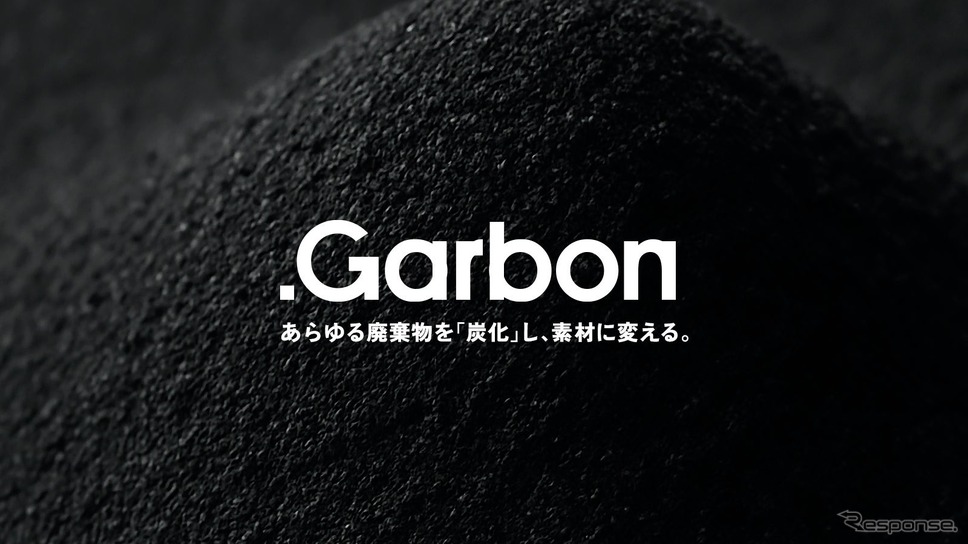 廃棄物を、独自開発の人工皮革など「選べる素材(再資源)」に変換する新循環ソリューション「.Garbon」