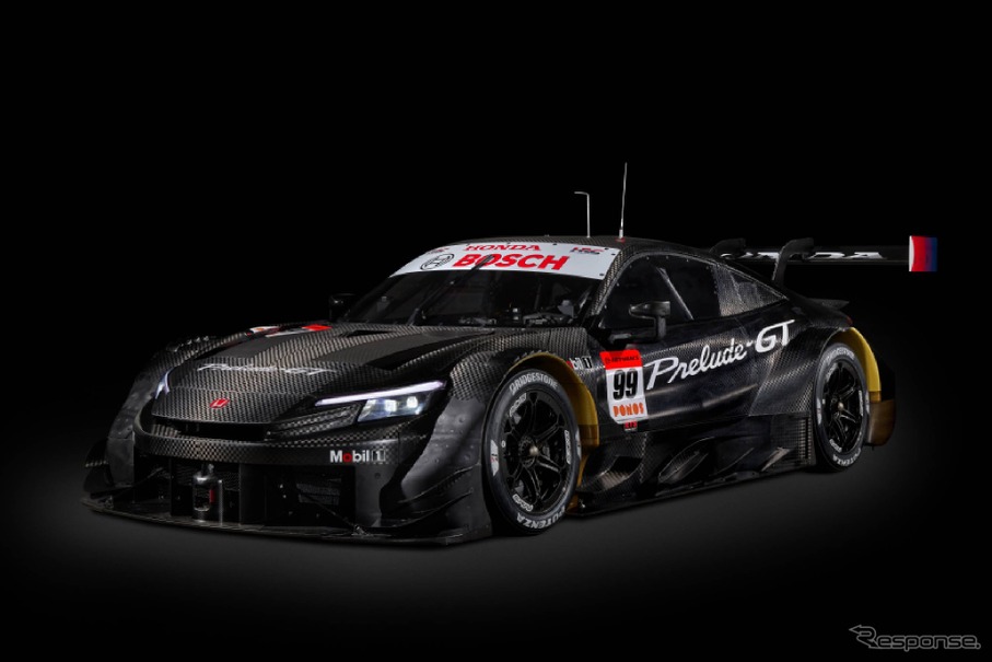 ホンダ『プレリュード』新型がベースのSUPER GT・GT500マシンのプロトタイプ