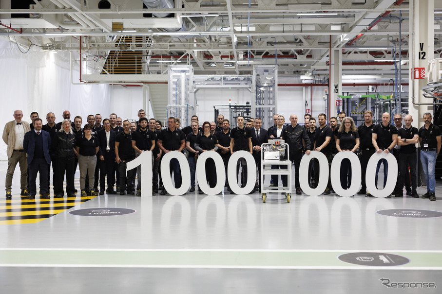 ルノーグループのアンペアがフランスのクレオン工場で電動モーターの累計生産台数が100万基に