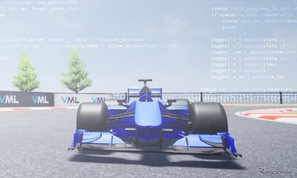 VMLのレース形式シミュレーター（イメージ）