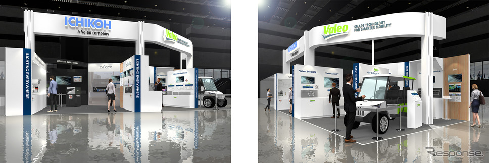ヴァレオと市光工業のブースイメージ
