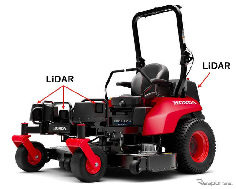 ホンダの電動自動芝刈機に小糸製作所のLiDAR採用