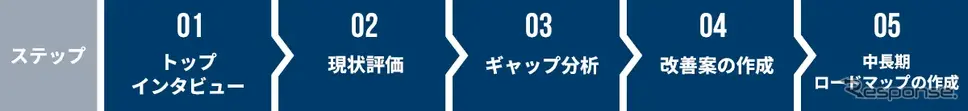 支援範囲とステップ（例）