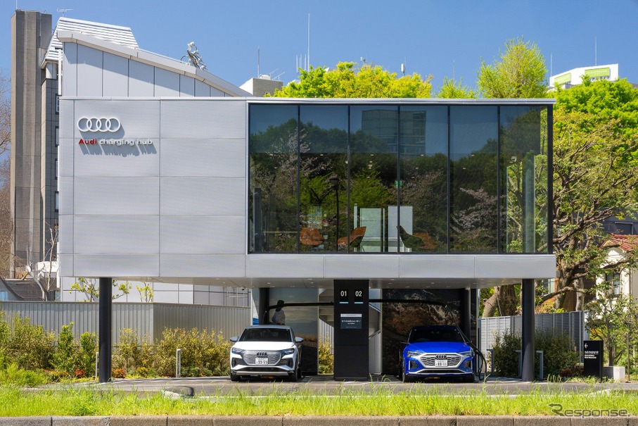 Audi charging hub 芝公園