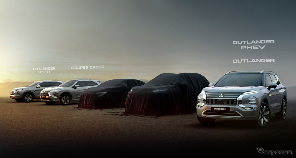 三菱自動車の北米向け新型車のティザー