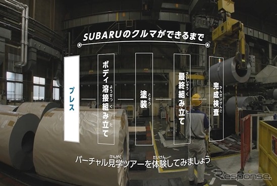 「EOS VR SYSTEM」で撮影したバーチャル工場見学イメージ/製造工程の説明