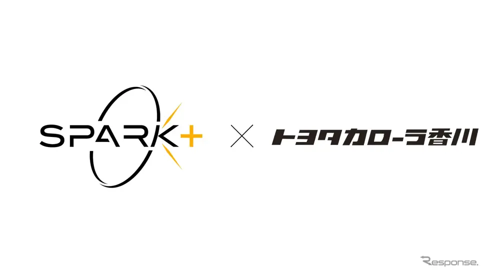 「Spark+」とトヨタカローラ香川グループのロゴ