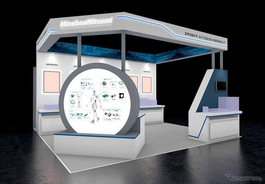 ミネベアミツミグループの展示ブースイメージ