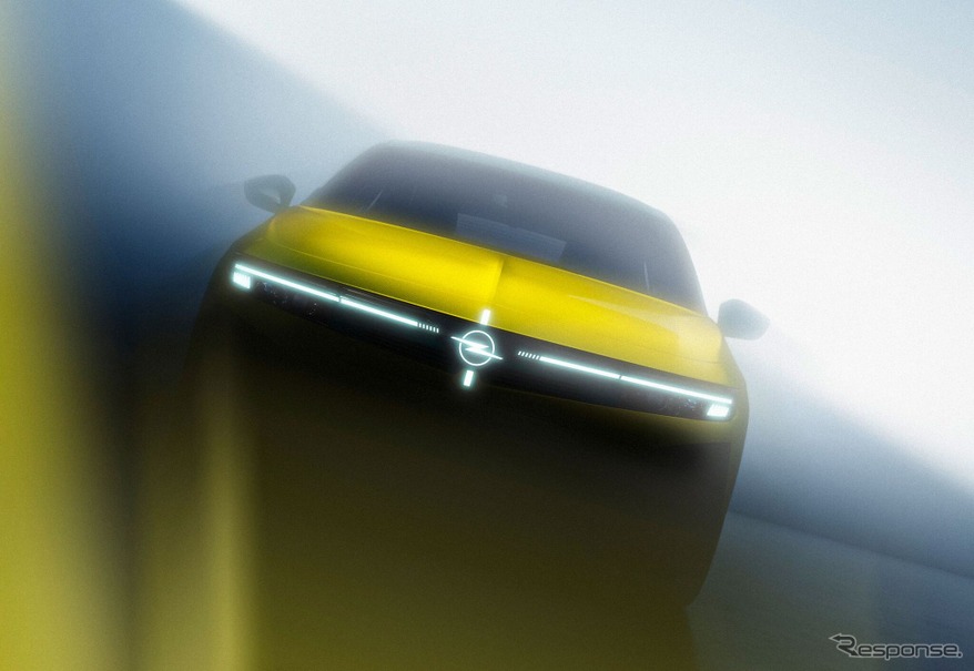 オペル・アストラ 改良新型のティザー