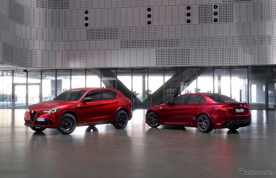 アルファロメオ『ステルヴィオ クアドリフォリオ』と『ジュリア クアドリフォリオ』のコレツィオーネ