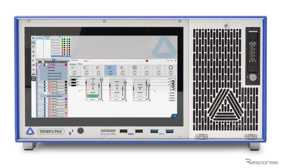 DEWETRONの据置型データ収集ソリューション DEWE3-PA8