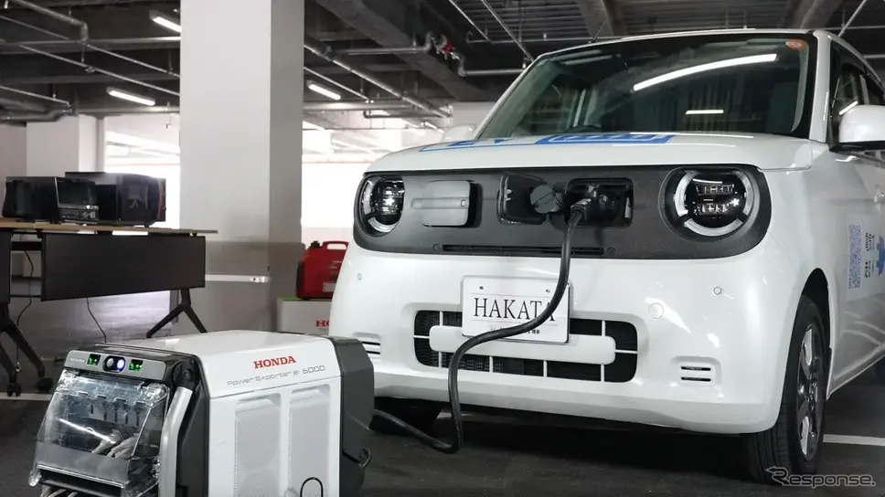 外部給電器を使用して最大6,000Wを供給