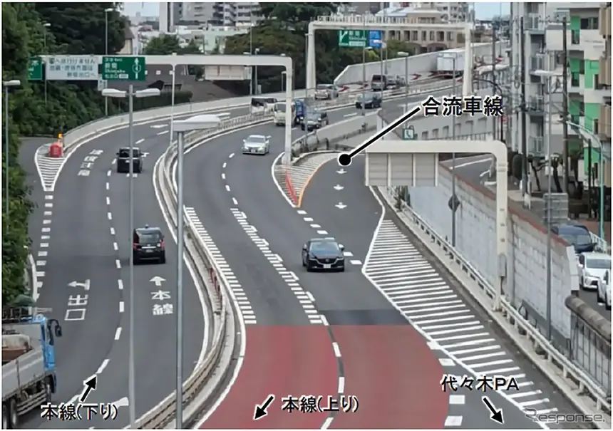 首都高速の代々木入口