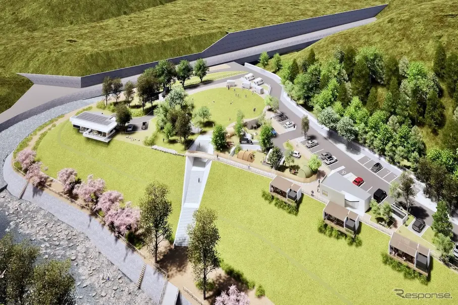 トヨタカローラ姫路のコミュニティ拠点 第2弾、「COROHIMERIVER(カロひめリバー)」の完成イメージ