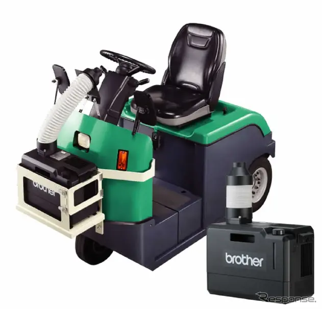 フォークリフトに加え、産業車両にも取り付けられるコンパクトな製品形状