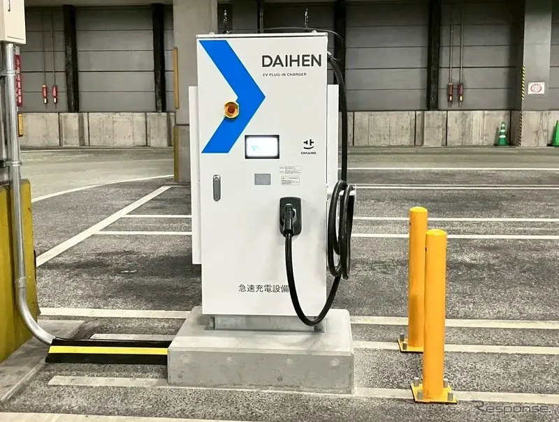 長崎自動車のココウォークバスセンターに設置された充電器