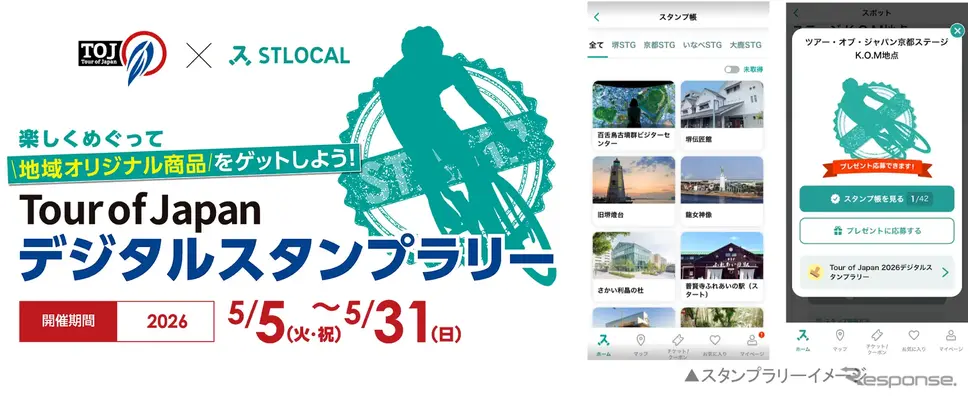 ゼンリンがSTLOCALで「Tour of Japan 2026」デジタルスタンプラリー