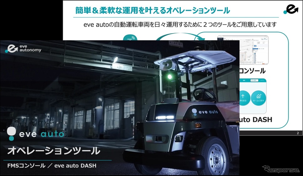 自動搬送「eve auto DASH」がオペレーションツール資料を刷新