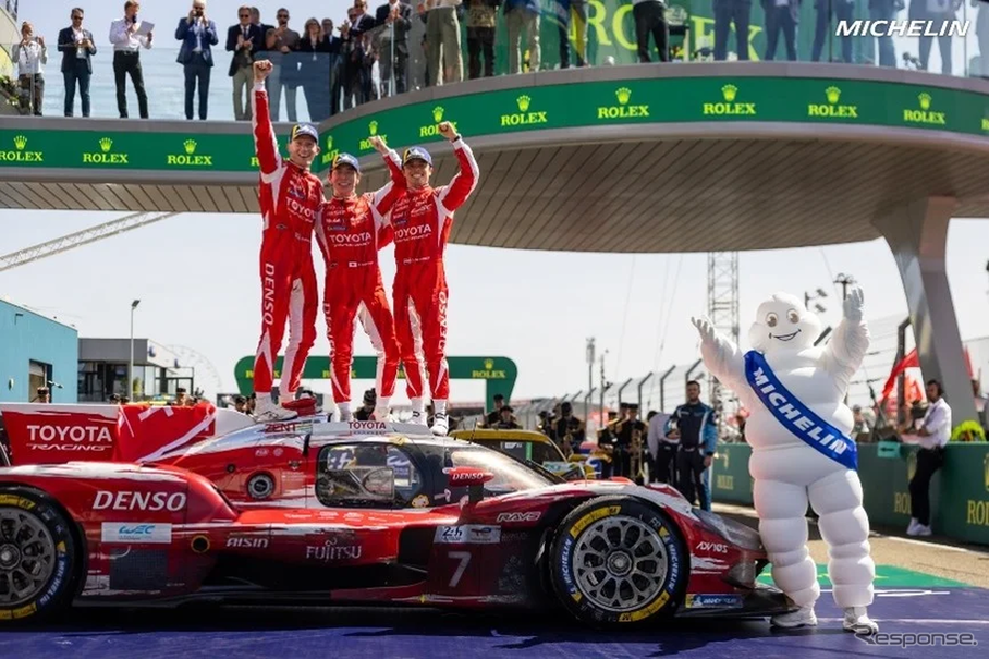ルマン24時間で勝利のトヨタ『TR010ハイブリッド』にミシュラン「パイロットスポーツ・エンデュランス」装着