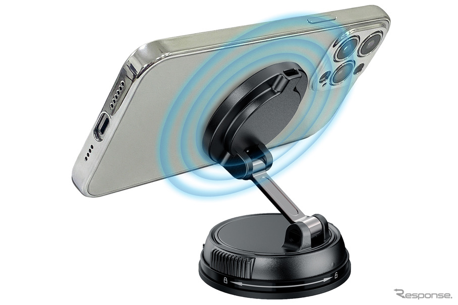 SEIWA・マグホールドスマホ充電ホルダーDB吸盤(D675)