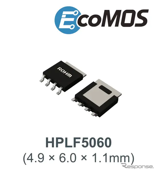 ロームの車載安全機能や保護回路向け100V耐圧MOSFET「RS4P063BPHZG」