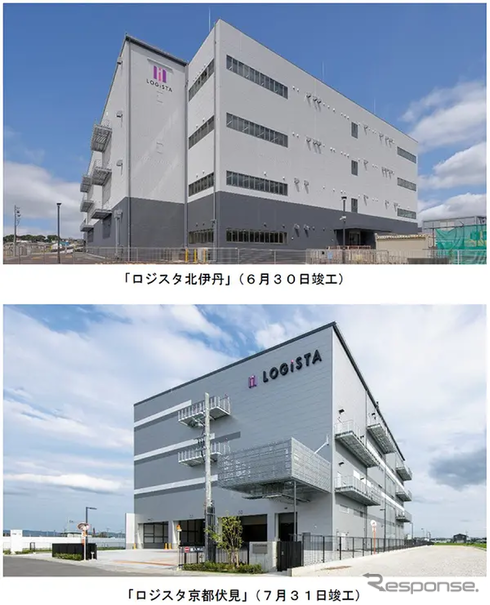 「ロジスタ北伊丹」と「ロジスタ京都伏見」