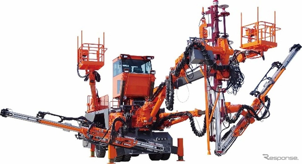 「トミカ No.136 古河ロックドリル ボルティンガー(B32RL)」