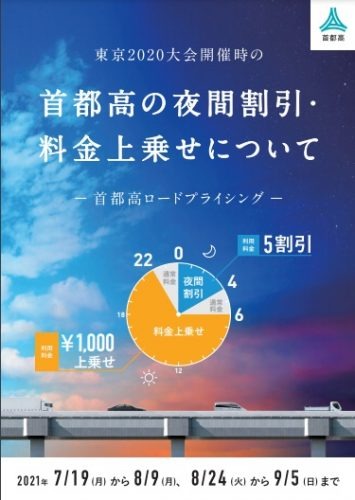 首都高の料金が1,000円上乗せ