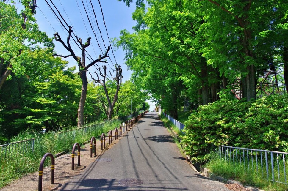 高齢の親が坂道をあるくのは心配